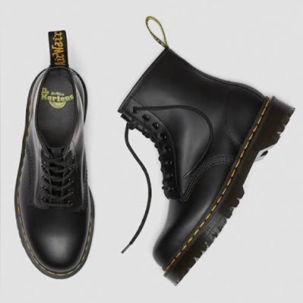 Dr. Martens 1460 BEX Smooth Leather Lace-up Platform Women Boots 25345 Goth